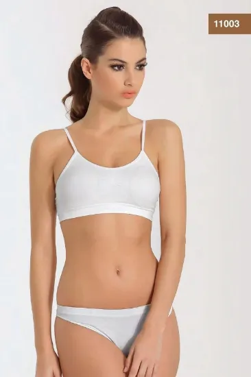 Miss Fit 11003 Bayn İnce Askılı Petli Büstiyer resmi