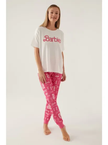 Barbie L1704-S Kadın Kısa Kol Pijama Takımı resmi