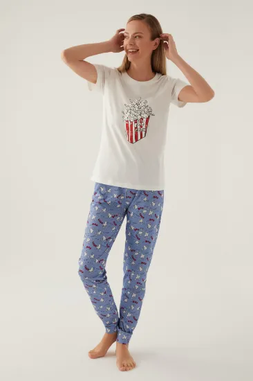 Roly Poly 3415-S Kadın Kısa Kol Pijama Takımı resmi