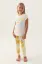 Roly Poly 3394-2 Kız Çocuk Çiçekli Kısa Kol Pijama Takım resmi