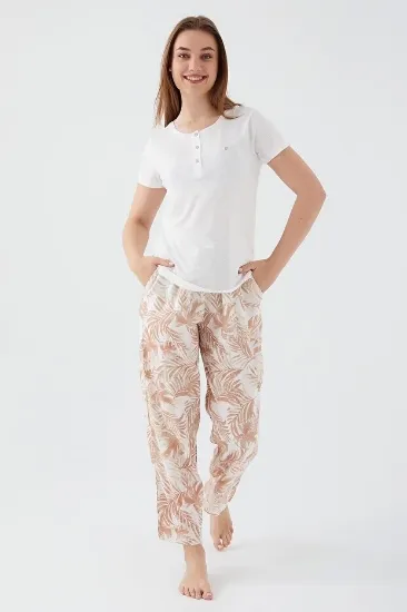 Pierre Cardin 8527-S Kadın Kısa Kol Pijama Takımı resmi