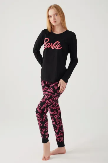 Barbie L1766-S Kadın Uzun Kollu Pijama Takımı resmi