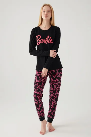 Barbie L1766-S Kadın Uzun Kollu Pijama Takımı resmi