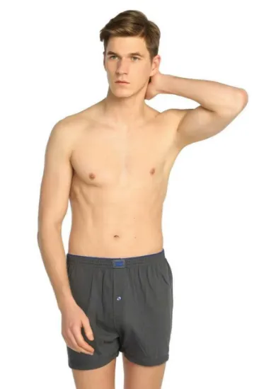 Tutku 0117 Erkek Penye Düz Boxer resmi