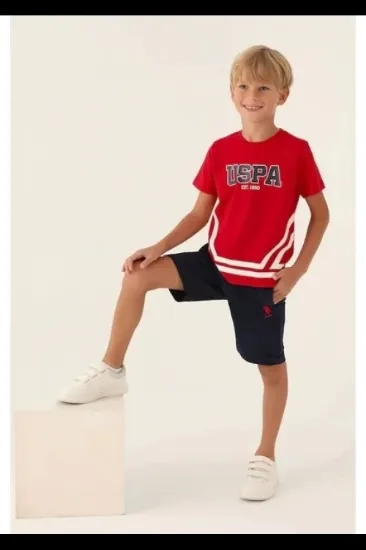 U.S. Polo Assn 1765-4 Erkek Çocuk Bermuda Takım resmi