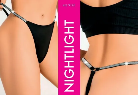 Nightlıght 9145 Kadın Parlak Taşlı Tanga resmi