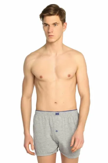 Tutku 0117 Erkek Penye Düz Boxer resmi