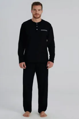 Eros 960 Erkek Uzun Kol Patlı Pijama Takımı resmi