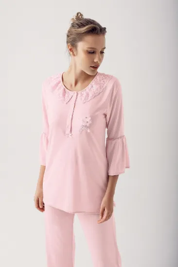 Artış 14200 Bayan Uzun  Kol Pijama Takımı resmi