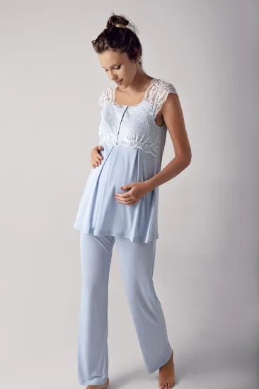Artış 13200 Bayan Kısa Kol Lohusa Pijama Takımı resmi