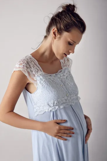 Artış 13200 Bayan Kısa Kol Lohusa Pijama Takımı resmi