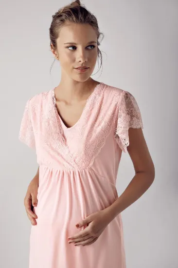 Artış 13208 Bayan Kısa Kol Lohusa Pijama Takımı resmi