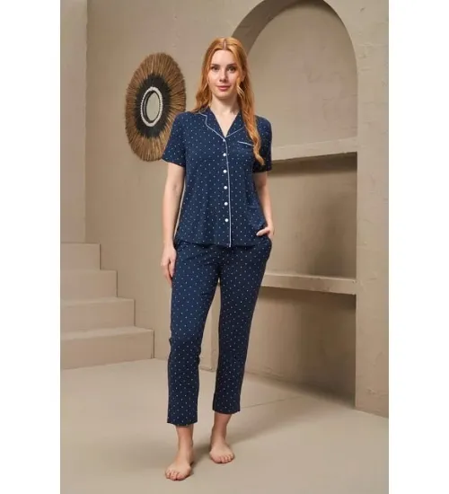 Pjs 25163 Bayan Kısa Kol Pijama Takımı resmi