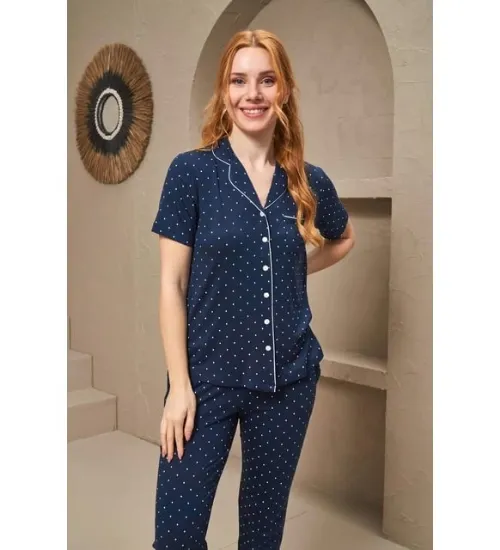 Pjs 25163 Bayan Kısa Kol Pijama Takımı resmi
