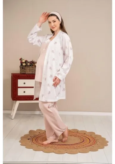Ba-Ha 4521 Sabahlıklı Lohusa Pijama Takımı resmi