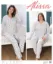Alissa 6127 Kadın Gri Puanlı Uzun Kol Patlı Pijama Takımı resmi