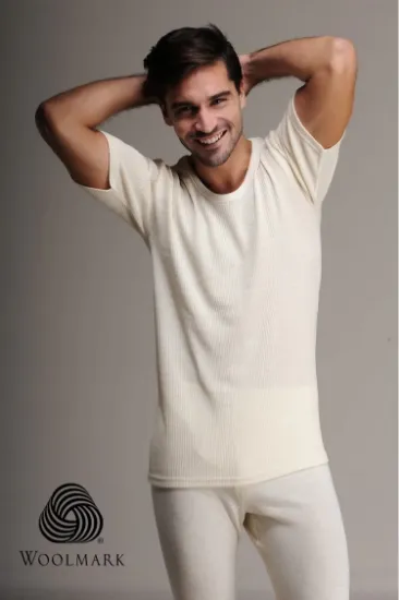 Hasyün 1000 %100 Yün Erkek Kısa Kol Fanila resmi