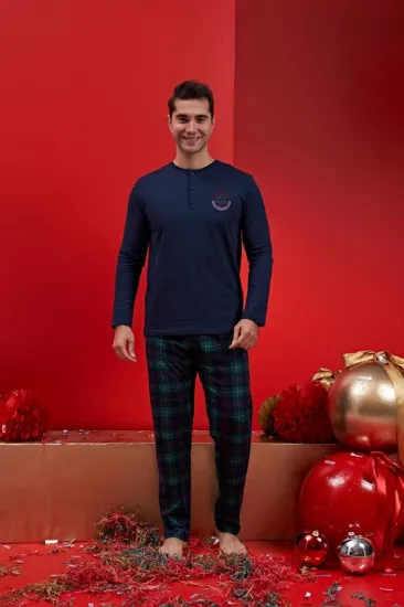Ower Sleep 1586 Erkek Uzun Kol Pijama Takımı resmi