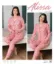 Alissa 6231 Bayan Önü Düğmeli Kedi Desenli Pijama Takımı resmi