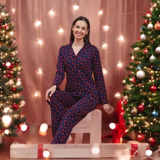 Ower Sleep 1601 Kadın Uzun Kol Pijama Takımı resmi
