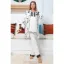 Mommysh 55711 Kadın Lohusa Saten Sabahlıklı Pijama Takımı resmi