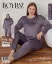 Boyraz 03125 Bayan Battal Fransız Kadife Pijama Takımı resmi