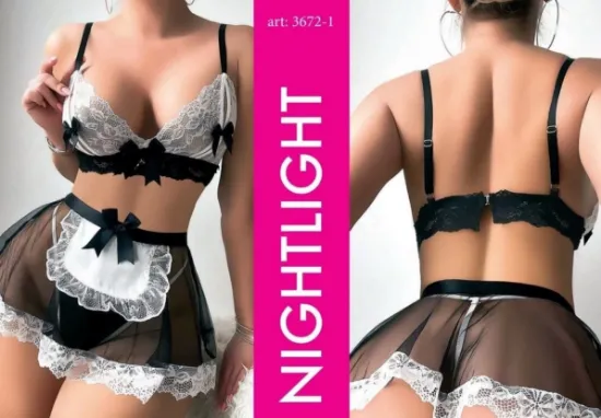 Nightlight 3672 Fantezi Hizmetçi Kostüm resmi