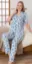 Alissa 6275 Kadın Mavi Kalp Desenli Patlı Pijama Takımı resmi
