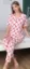 Alissa 6237 Kadın Pembe Desenli Patlı Pijama Takımı resmi