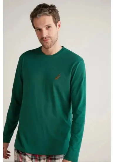 Nautıca M630 Erkek Uzun Kollu Ekoseli Pijama Takımı resmi