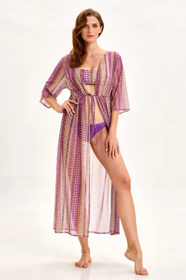 Argento 2106-2079 Önü Açık Uzun Kaftan resmi