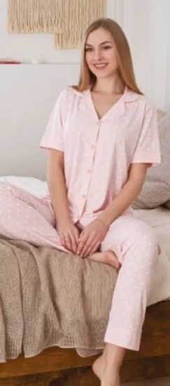 Alissa 6280 Kadın Puanlı Patlı Pijama Takımı resmi