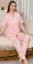 Alissa 6305 Kadın Kalp Desenli Patlı Pijama Takımı resmi