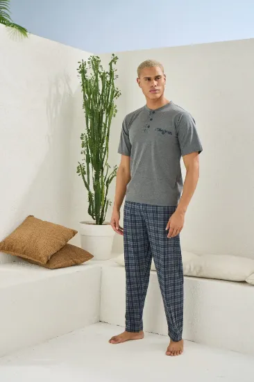 Kocabey 2118 Midi Yaka Pijama Takım resmi
