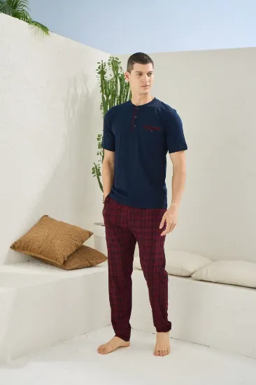 Kocabey 2118 Midi Yaka Pijama Takım resmi