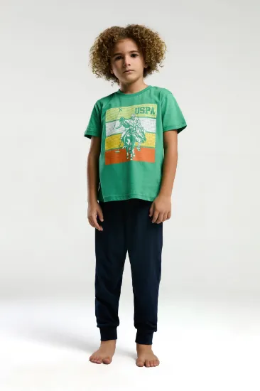 Us Polo 2032-4 Erkek Çocuk Pijama Takımı resmi