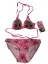 Lol Bebekli Yıldız Desenli  Kız Çocuk Üçgen Bikini Takımı resmi