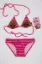 Lol Bebekli Sarı Yıldızlı Kız Çocuk Üçgen Bikini Takımı resmi