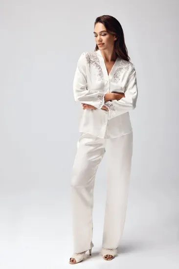 Freshness 9950-PT Saten Dantel Detaylı Pijama Takımı resmi