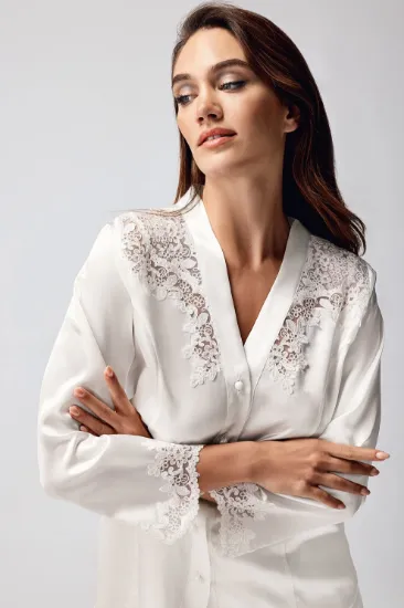 Freshness 9950-PT Saten Dantel Detaylı Pijama Takımı resmi