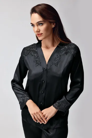 Freshness 9950-PT Saten Dantel Detaylı Pijama Takımı resmi