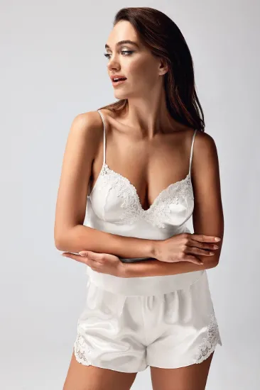 Freshness 9950-ŞT Saten Askılıı Şort Takımı resmi