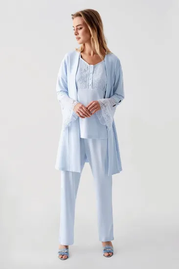 Freshness 322 Kadın Sabahlıklı Pijama Takımı resmi