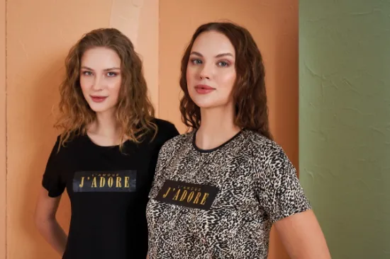 PJS 27036 Kadın Kısa Kol Pijama Takımı resmi